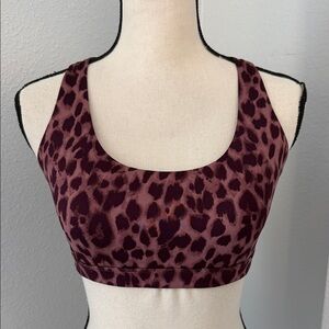 Victoria's Secret Purple Leopard Sports Bra